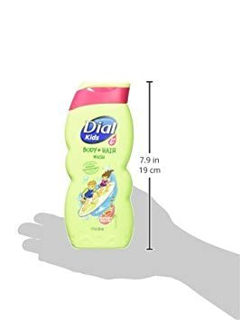 Dial Kids Body & Hair Wash, Watery Melon, 12 Fluid Ounces (Pack of 6)