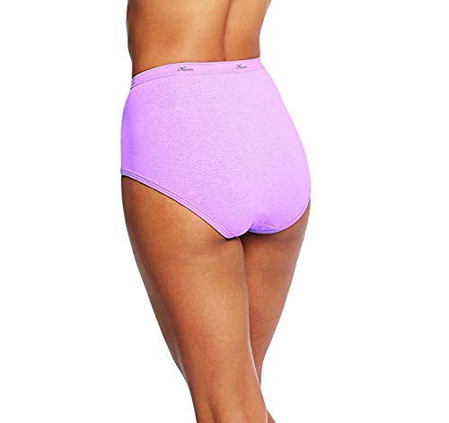Hanes PW40AD Womens Cotton Brief 10-Pack (Assorted, 5)