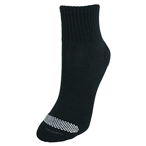 Hanes womens Cool Comfort Toe Support Ankle Socks, 6-pair Pack Casual Sock, Black/White Vent, One Size US