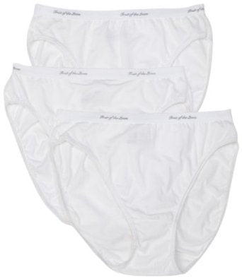 Fruit of the Loom Women's 3 Pack Cotton Brief Panties (7, Assorted)