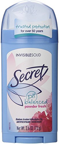 Secret Anti-Perspirant Deodorant, Invisible Solid, Powder Fresh 2.60 oz by Secret