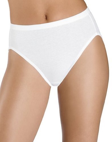 Hanes Women's 7 Pack No Ride Up Comfort Fit Cotton Hi-Cuts-10