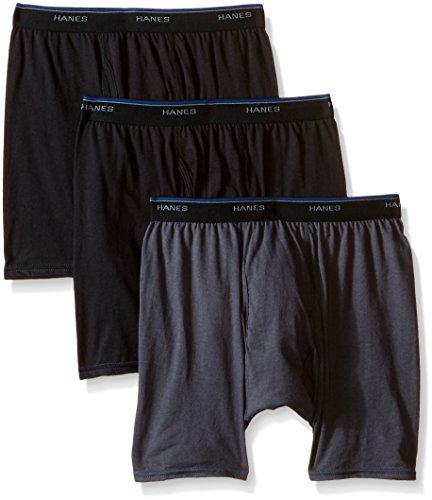 Hanes Men's 3-Pack Comfort Blend BoxerBrief,assorted, Medium