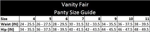 Vanity Fair Womens Beyond Comfort Hi-Cut Panty, 6, Damask Neutral