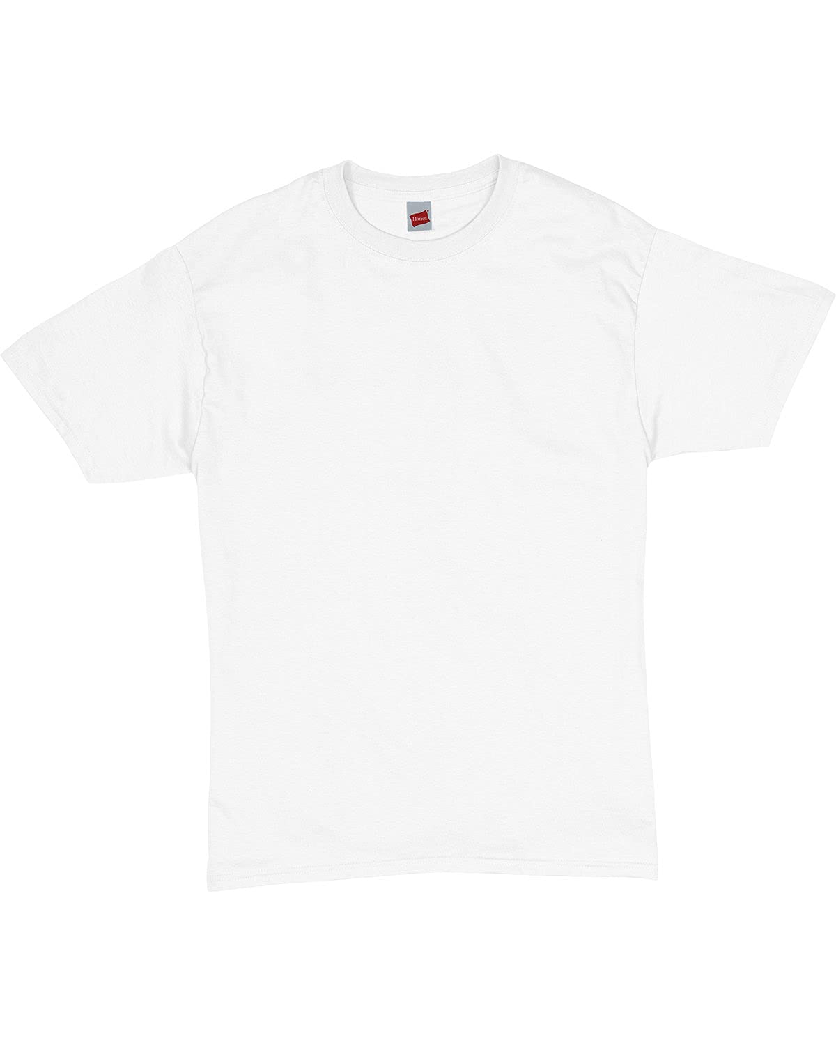 Hanes Men's ComfortSoft Crew T-Shirts 8-Pack, 2135P5/2135M8 (White, Large 42-44)