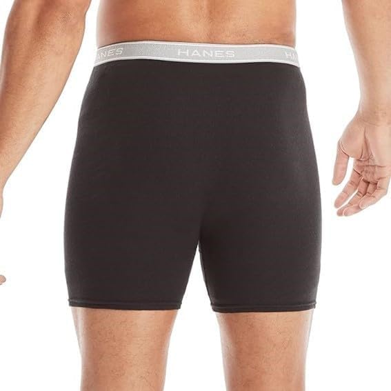 Hanes Ultimate Men's Tagless Boxer Briefs 5-Pack, Multi, X-Large