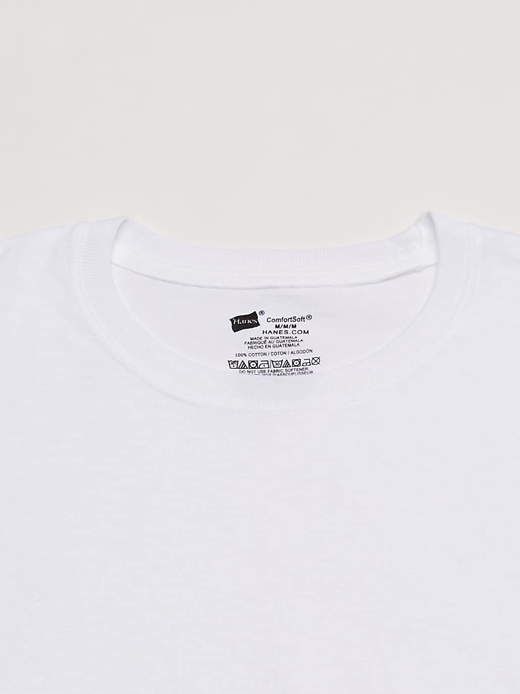 Hanes Men's FreshIQ Crew T-Shirt 6 Pack XXL White