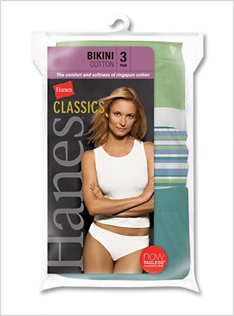 Hanes Women`s Classics Assorted Cotton Bikini