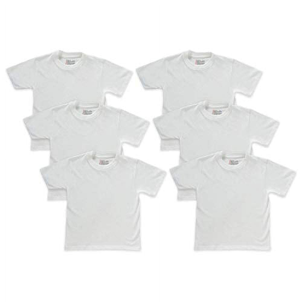 Hanes B21386 Boys Tagless Crewneck Undershirt - White - L