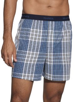 Hanes Classics Men's TAGLESS Boxer with Comfort Flex Waistband 5-Pack XL Black