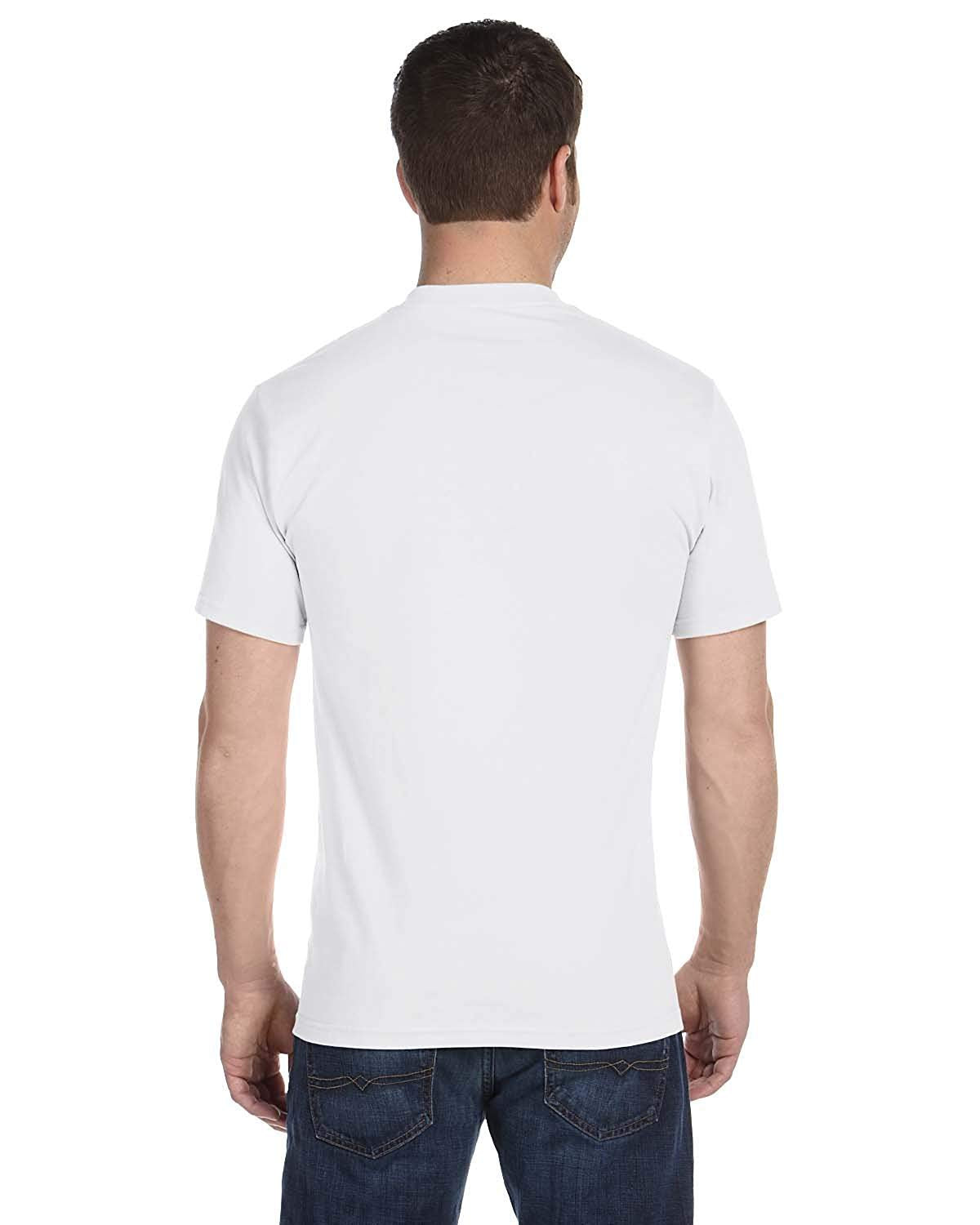 Hanes Men's Tagless ComfortSoft Crewneck T-Shirt (Pack Of 5) (White, Small (Chest 34"-36"))