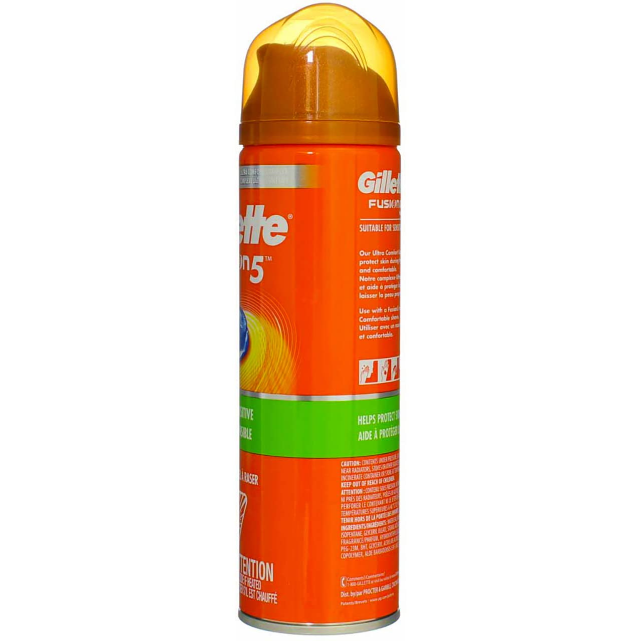 Gillette Fusion Shave Gel Ultra Sensitive 7 Ounce (207ml) (2 Pack)
