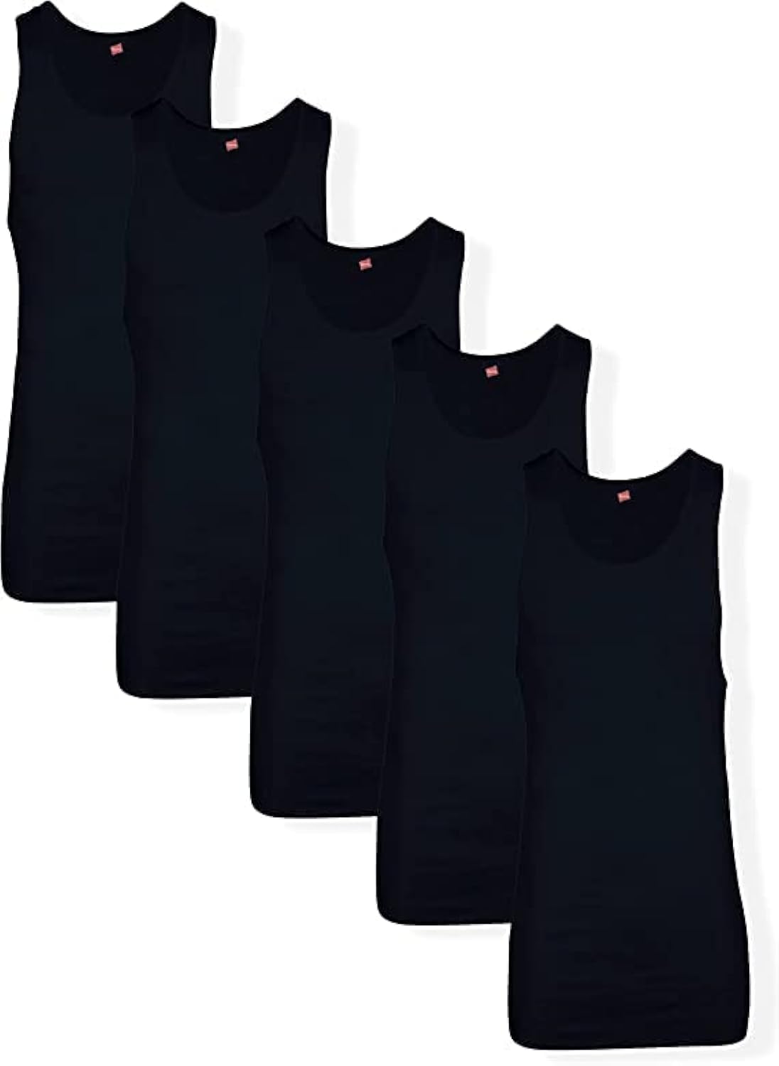 Hanes Men’s Tall 100% Cotton Tank Tops, Undershirts, Tagless and Sleeveless, 6X-Large Tall, Gray - 3 Pack