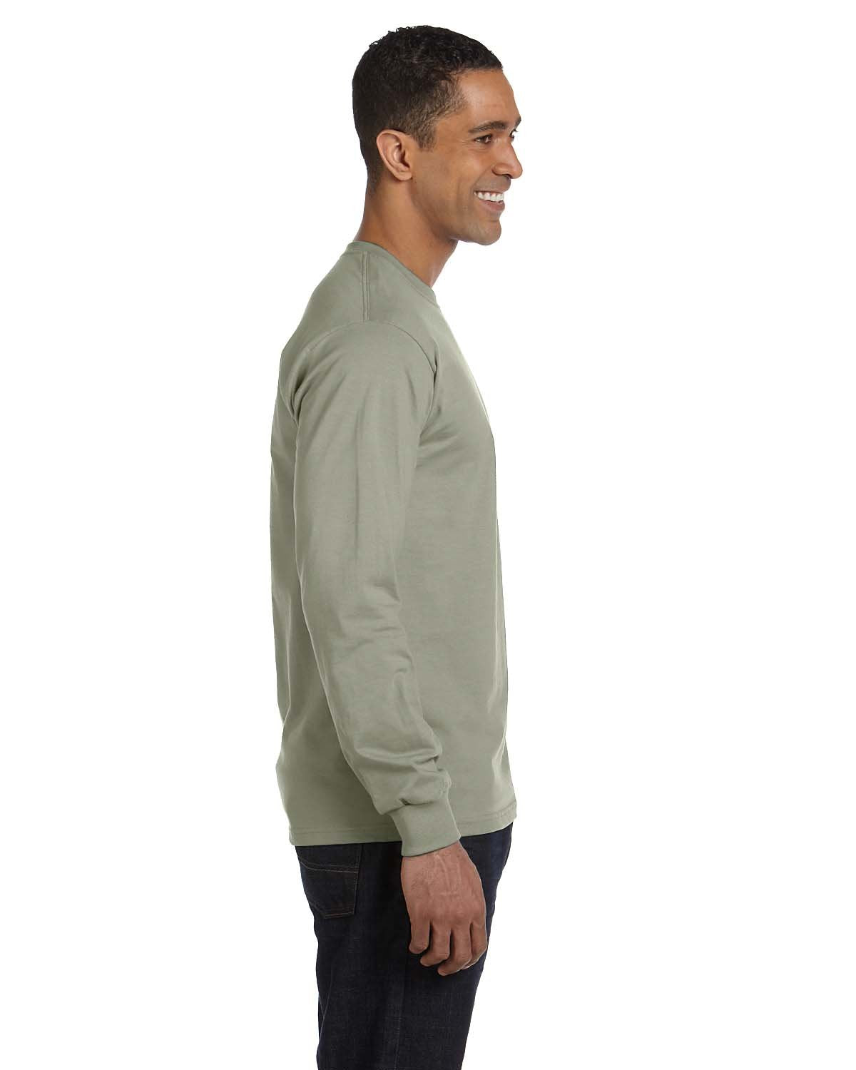 Hanes mens 5186 fashion t shirts, Stonewash Green, Large US