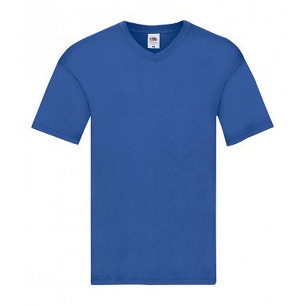 Fruit of the Loom.. Mens Original V Neck T-Shirt (4XL, Black)