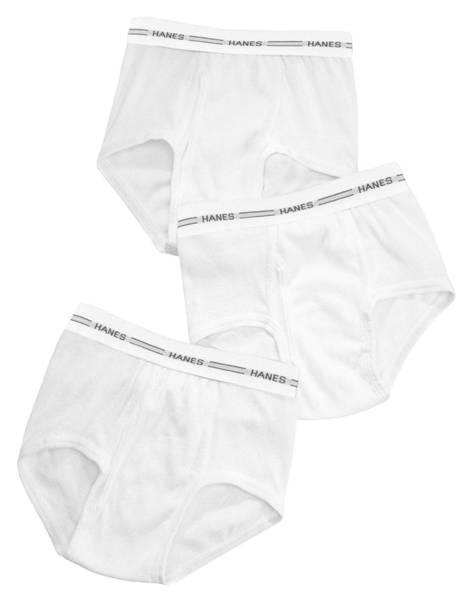 Hanes Boys Classics White Brief, S-White