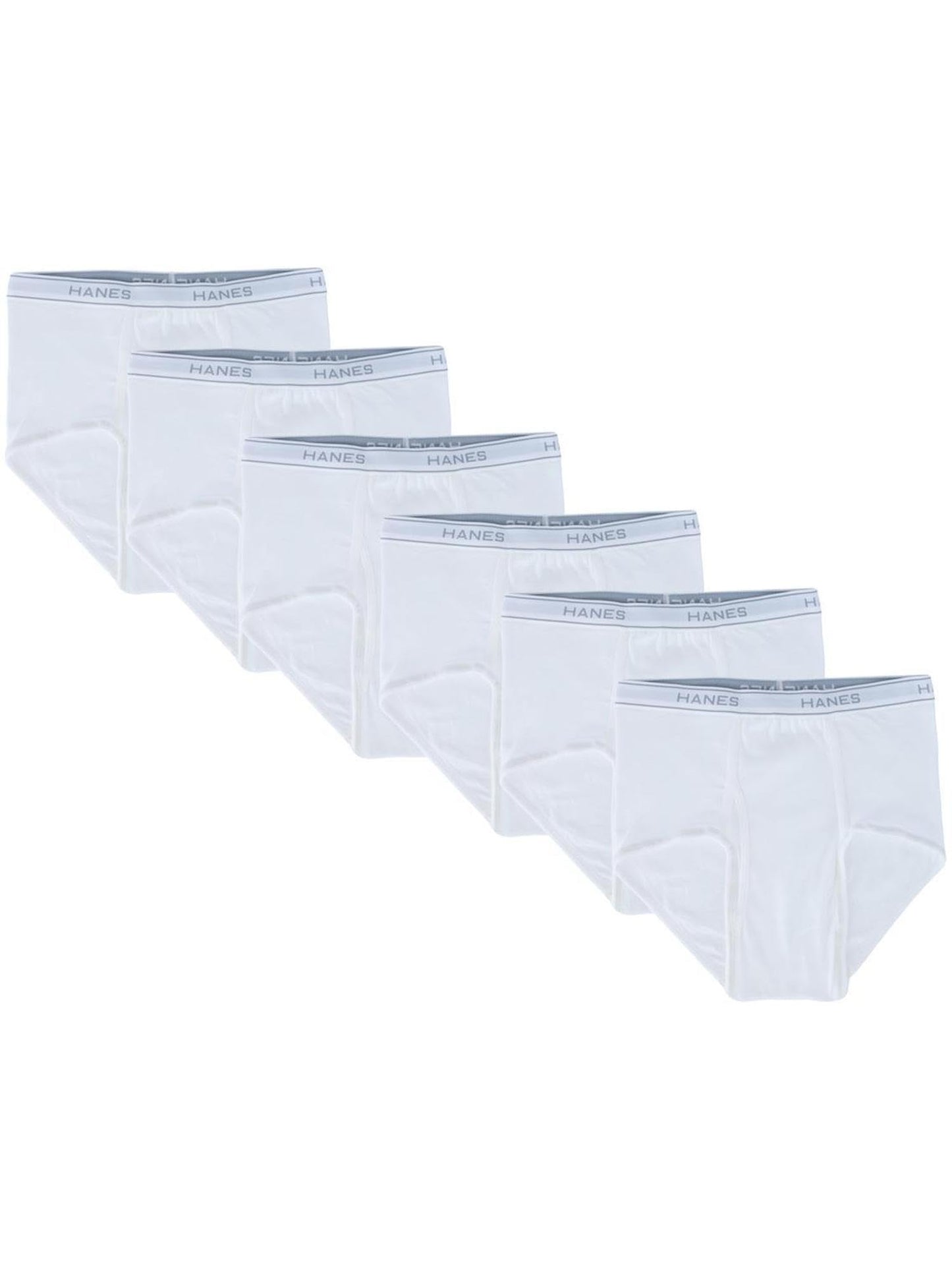 Hanes Men's White Briefs 3 Pack (White - S)