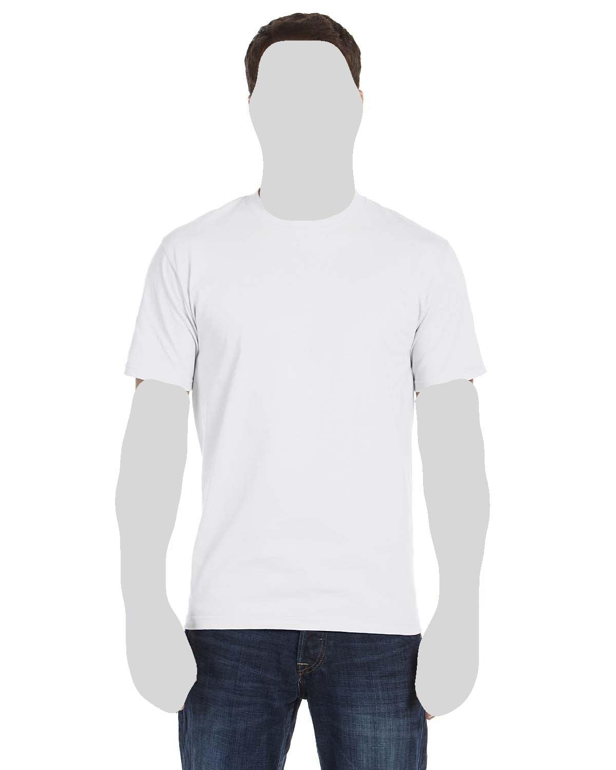 Hanes Men's 5Pack Crew Neck Tagless White Undershirts Crewneck T-Shirts, 5XL
