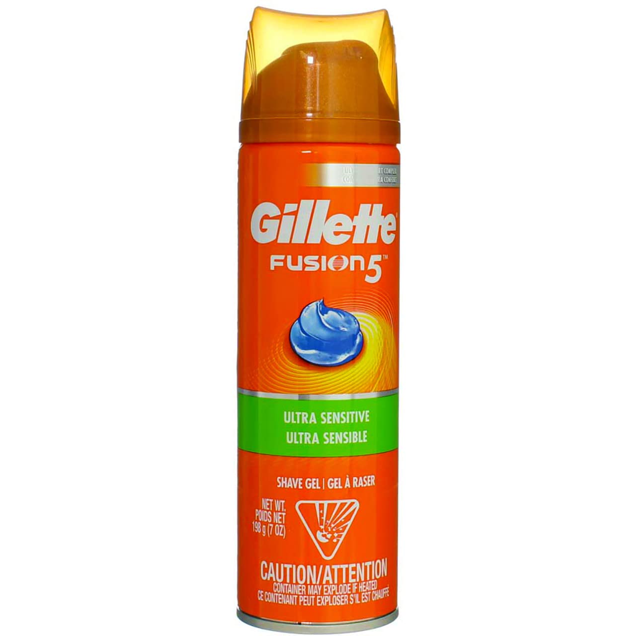 Gillette Fusion Shave Gel Ultra Sensitive 7 Ounce (207ml) (2 Pack)