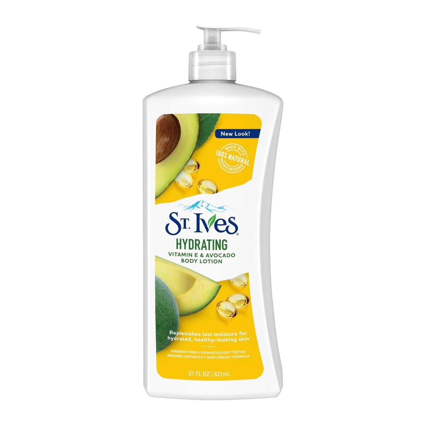St. Ives Daily Hydrating Vitamin E & Avovado Body Lotion 21 Fl Oz (Pack of 6)