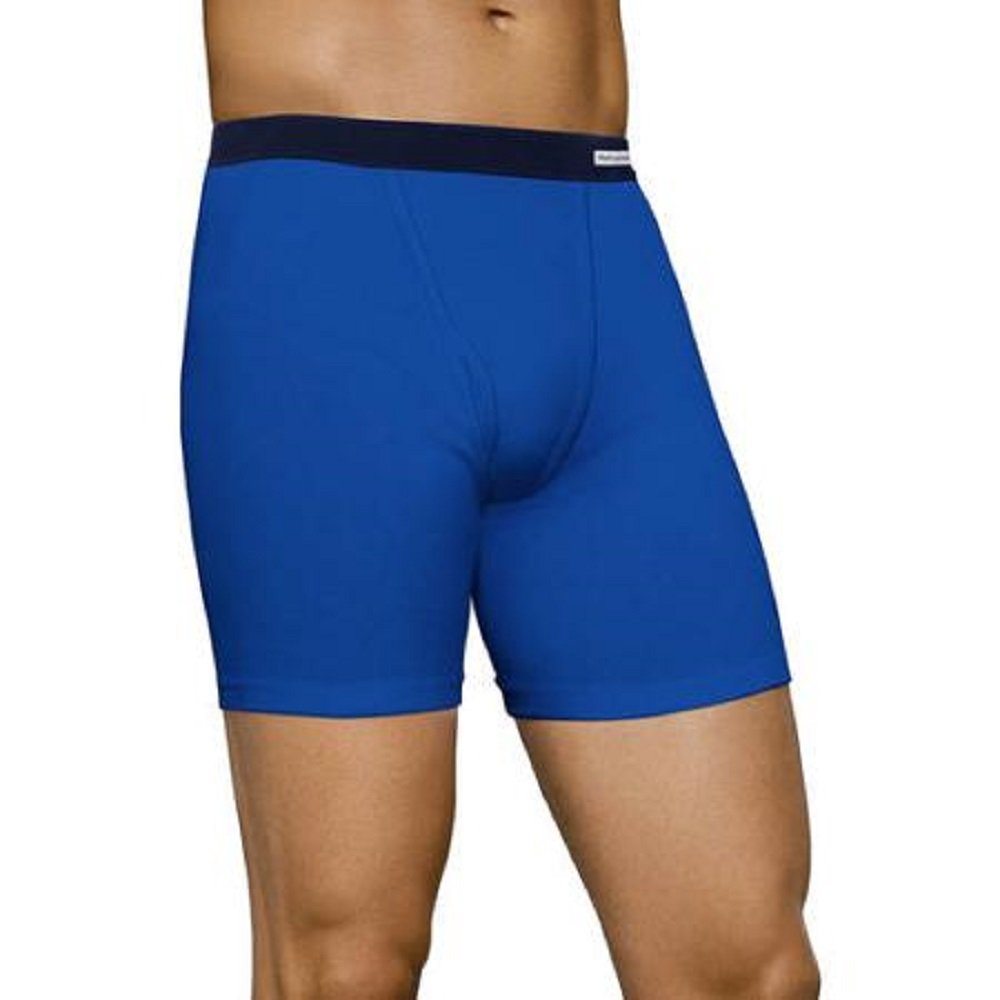 Fruit of the Loom Men's 7-Pack Fabric Waistband Boxer Briefs 7CBB001 (Small (Waist 28"-30"))