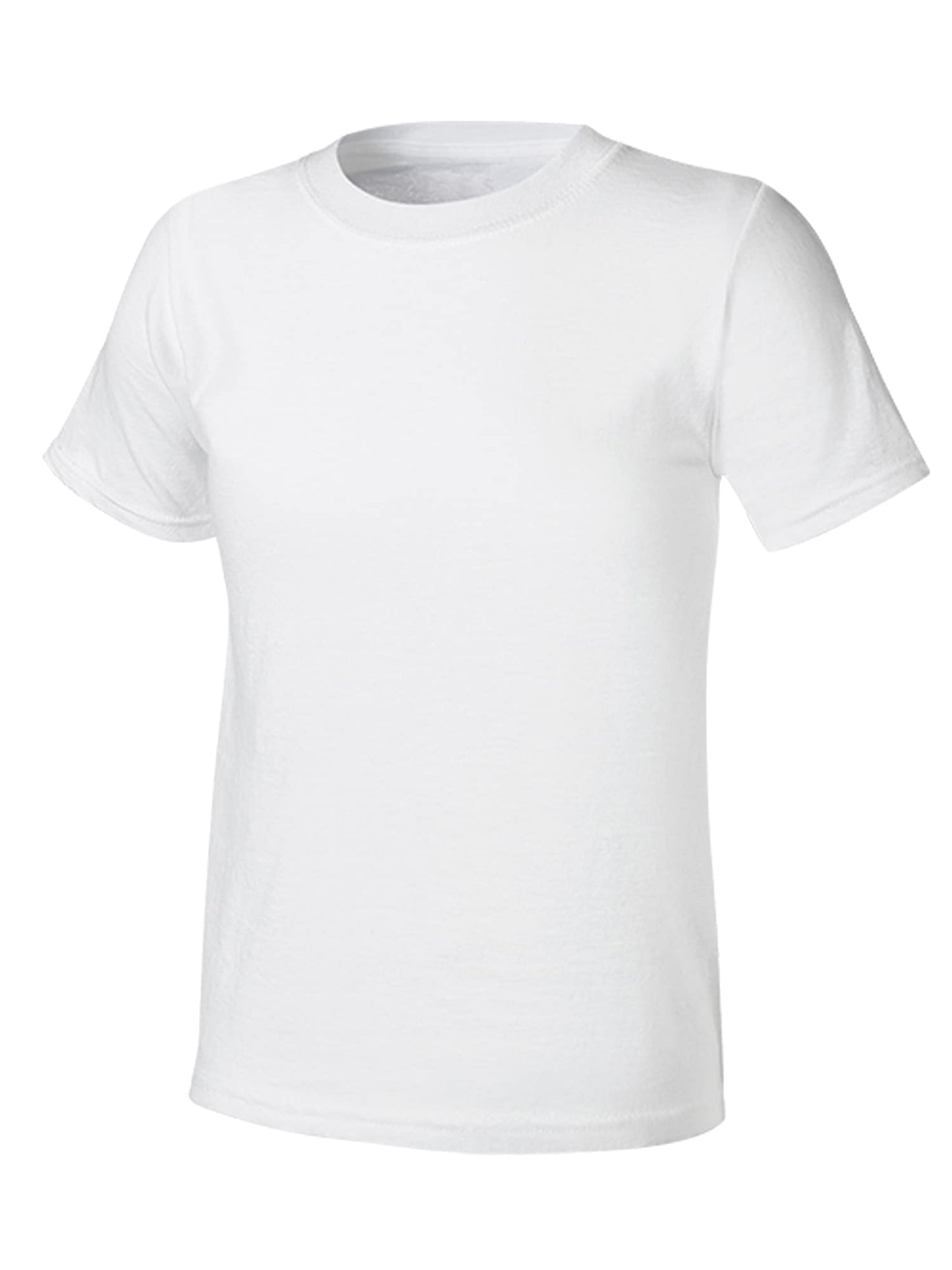 Hanes Boys Eco White Crew Undershirts, 10 Pack, Size M