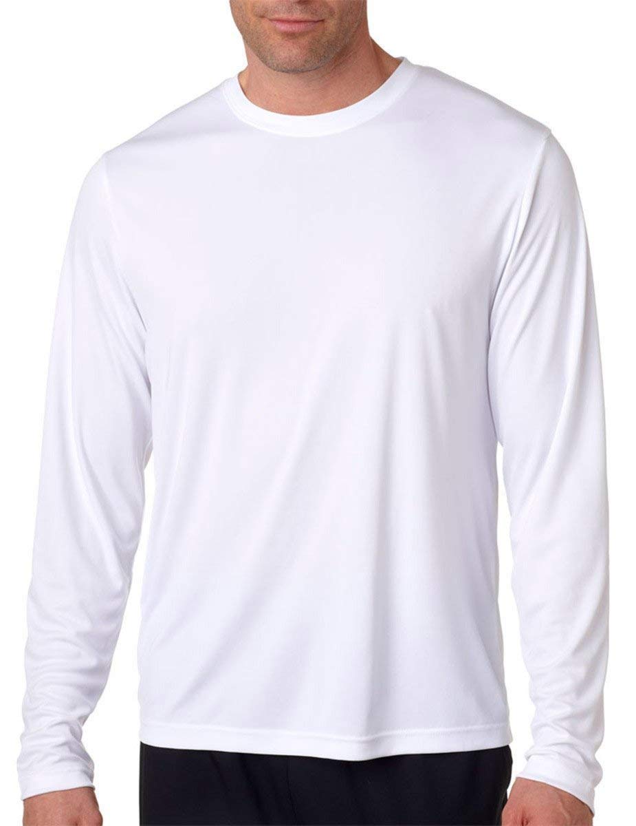 Hanes Performance Men's Long-Sleeve T-Shirt,Navy/Black,2XL