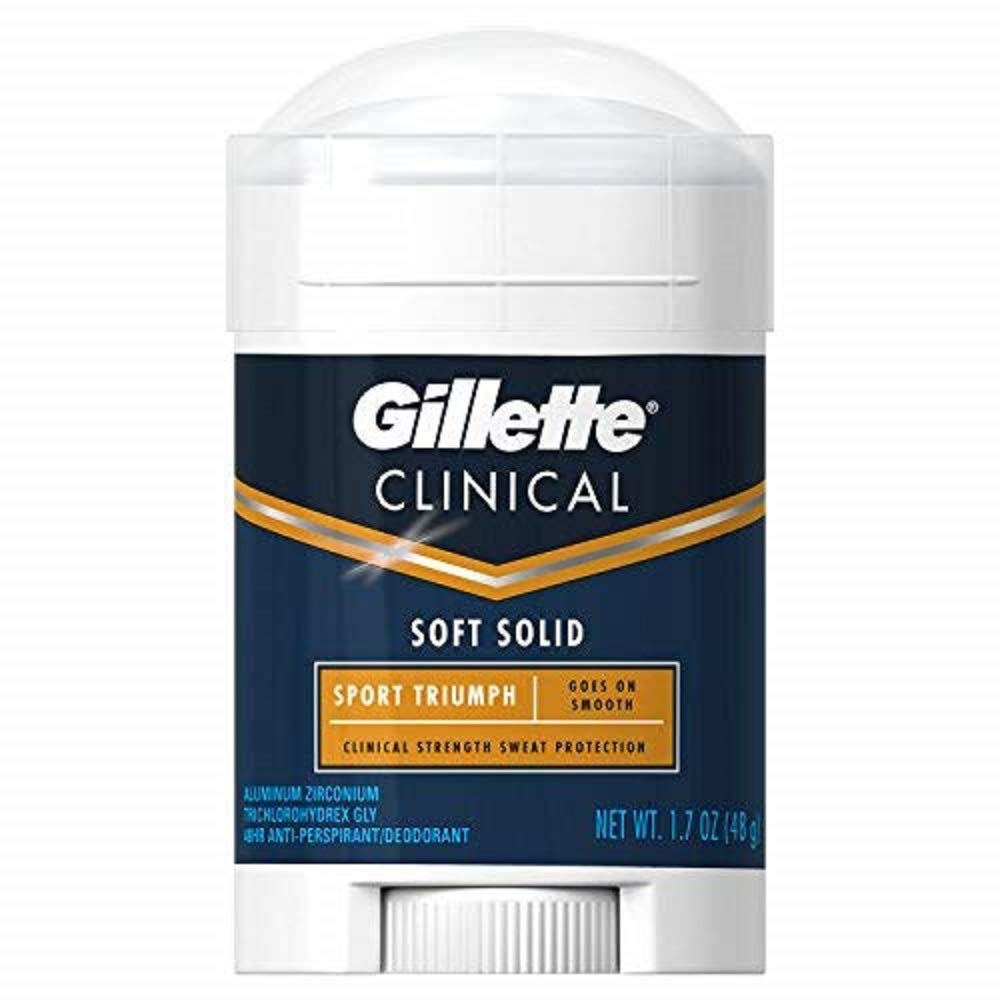 Gillette Clinical Clear Gel Sport Power Rush Antiperspirant and Deodorant, 1.6 oz Packaging may Vary