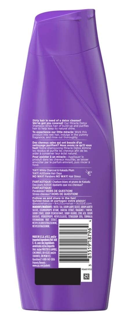 P&G-Aussie Shampoo Miracle Detox (360ml), 12.1 Fl Oz