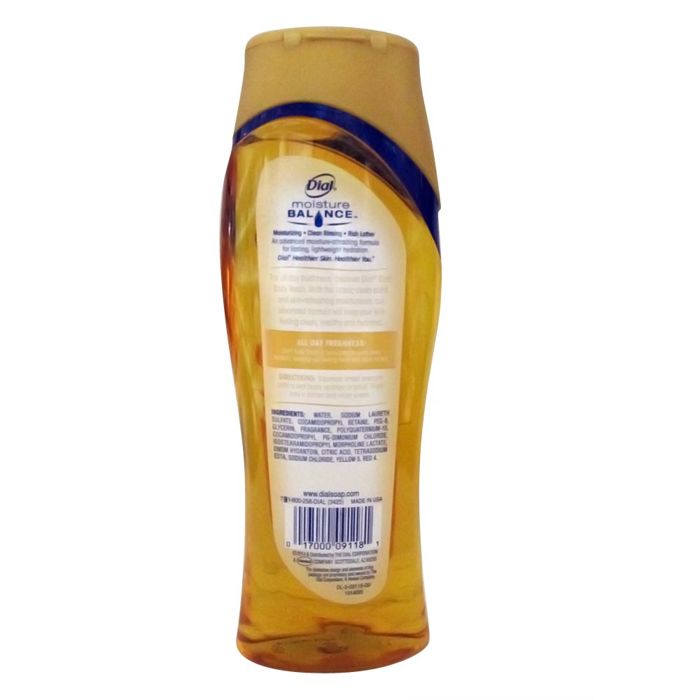 Dial Gold Hydrating Body Wash 16 oz (Pack of 8)