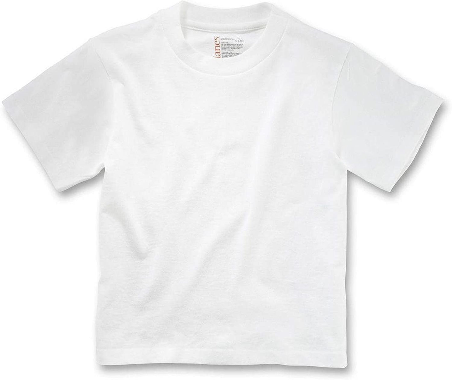 Hanes Big Boys' Crew (Pack Of 5) (White, X-Large 34"-36" Chest)