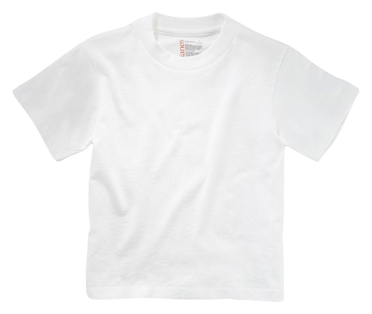 Hanes Boys 5 pack 100% Preshrunk Tagless cotton crew neck undershirt, L 14-16