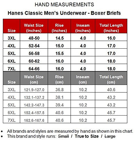Hanes Big Men's Underwear Cotton BOXER BRIEFS 6-Pack Blacks/Gray 5XL #1227