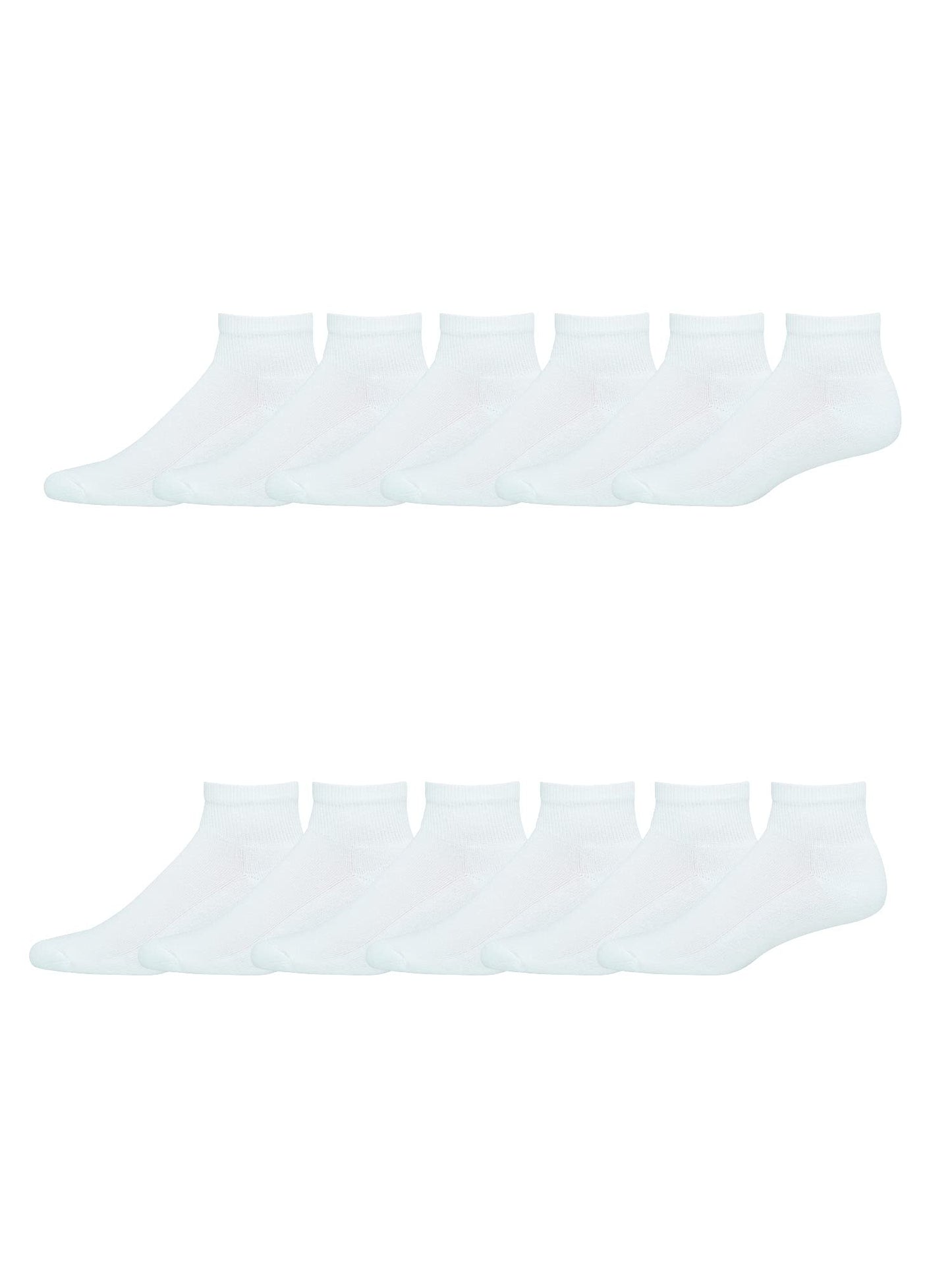 Hanes mens X-temp Cushioned Ankle Socks, 12-pair Pack Casual Sock, Black, 6 12 US