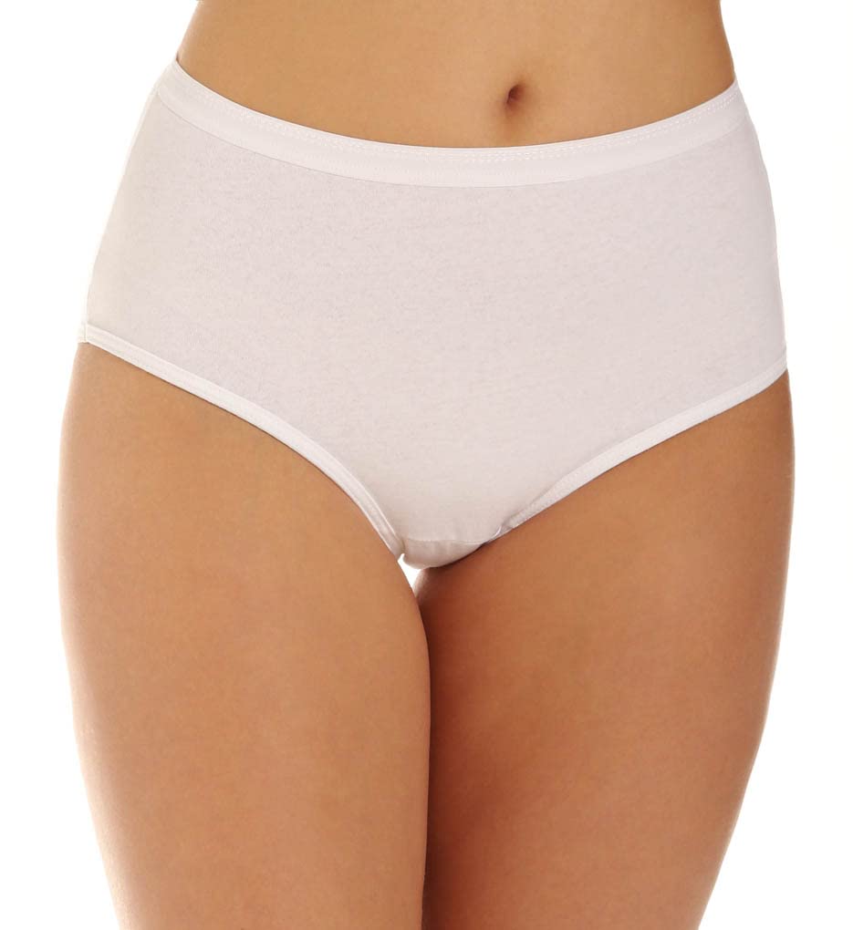 Fruit of the Loom Women's 3 Pack Assorted Cotton Brief Panties, Assorted, 8