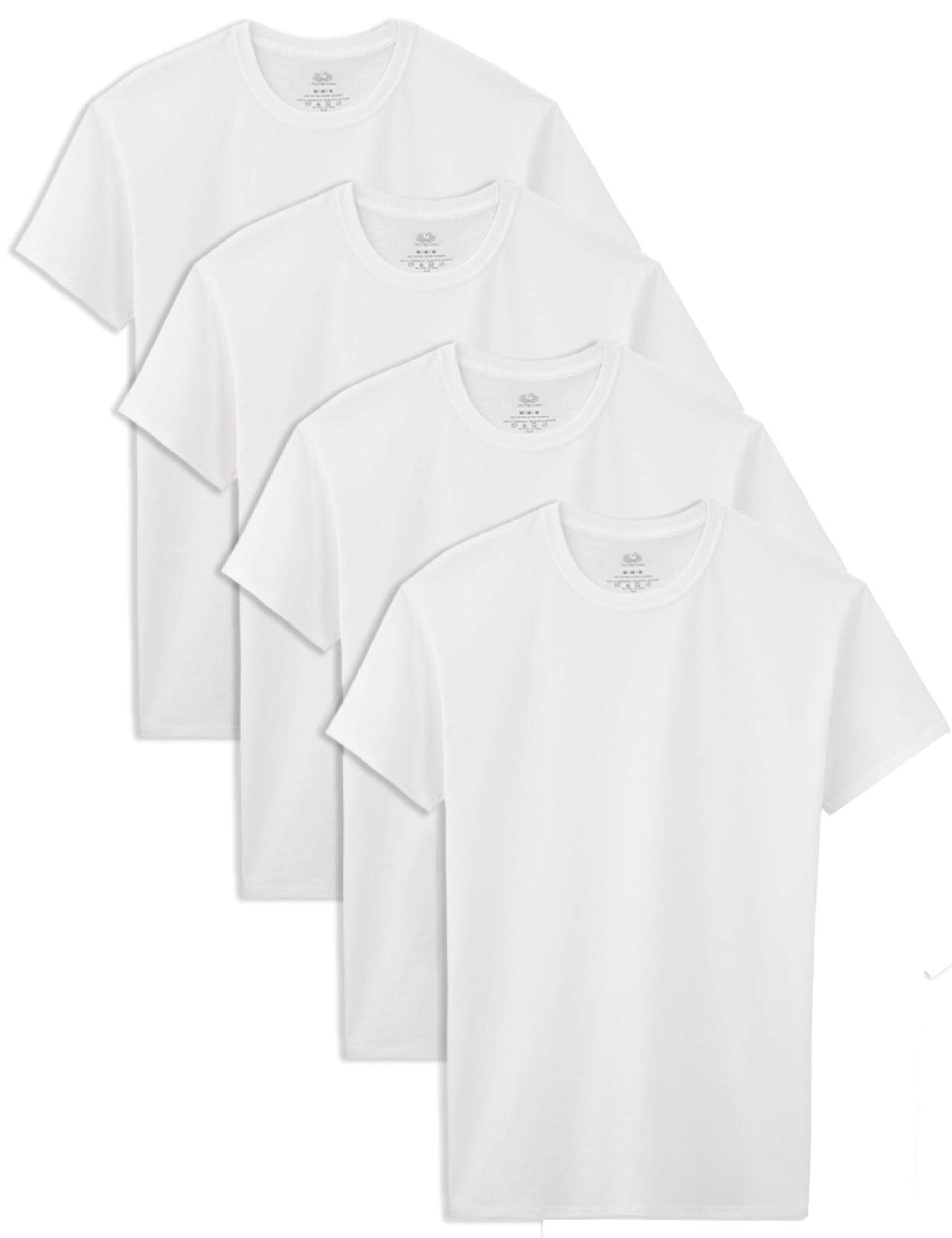 Fruit of the Loom Boys' Cotton White T Shirt (Large, Boys - 3 Pack - White)