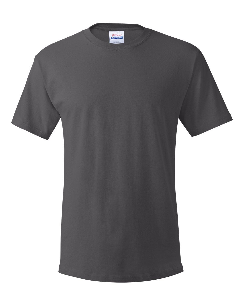 Hanes Men's 4Pack Crew Neck Tagless Black-Grey Undershirts Crewneck T-Shirt 5XL
