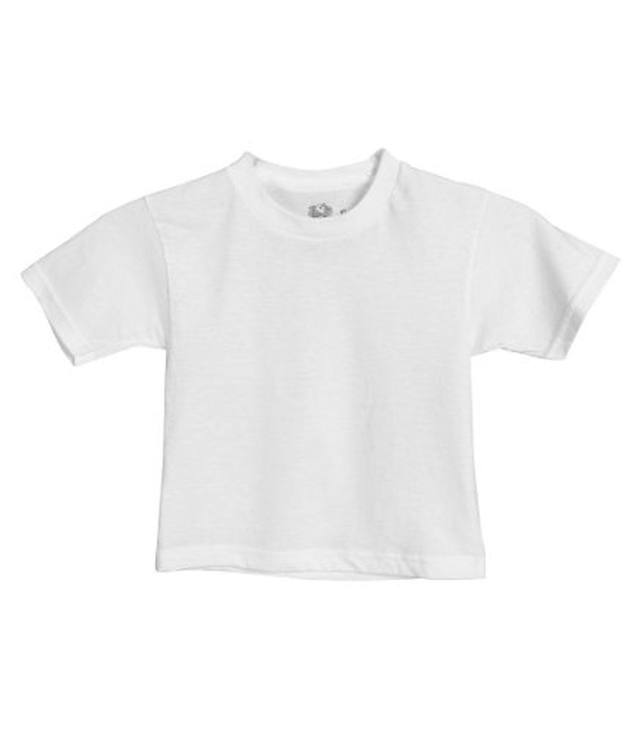 Fruit of the Loom Boys' Crew Tee, 3 pk-White - White - 2T/3T