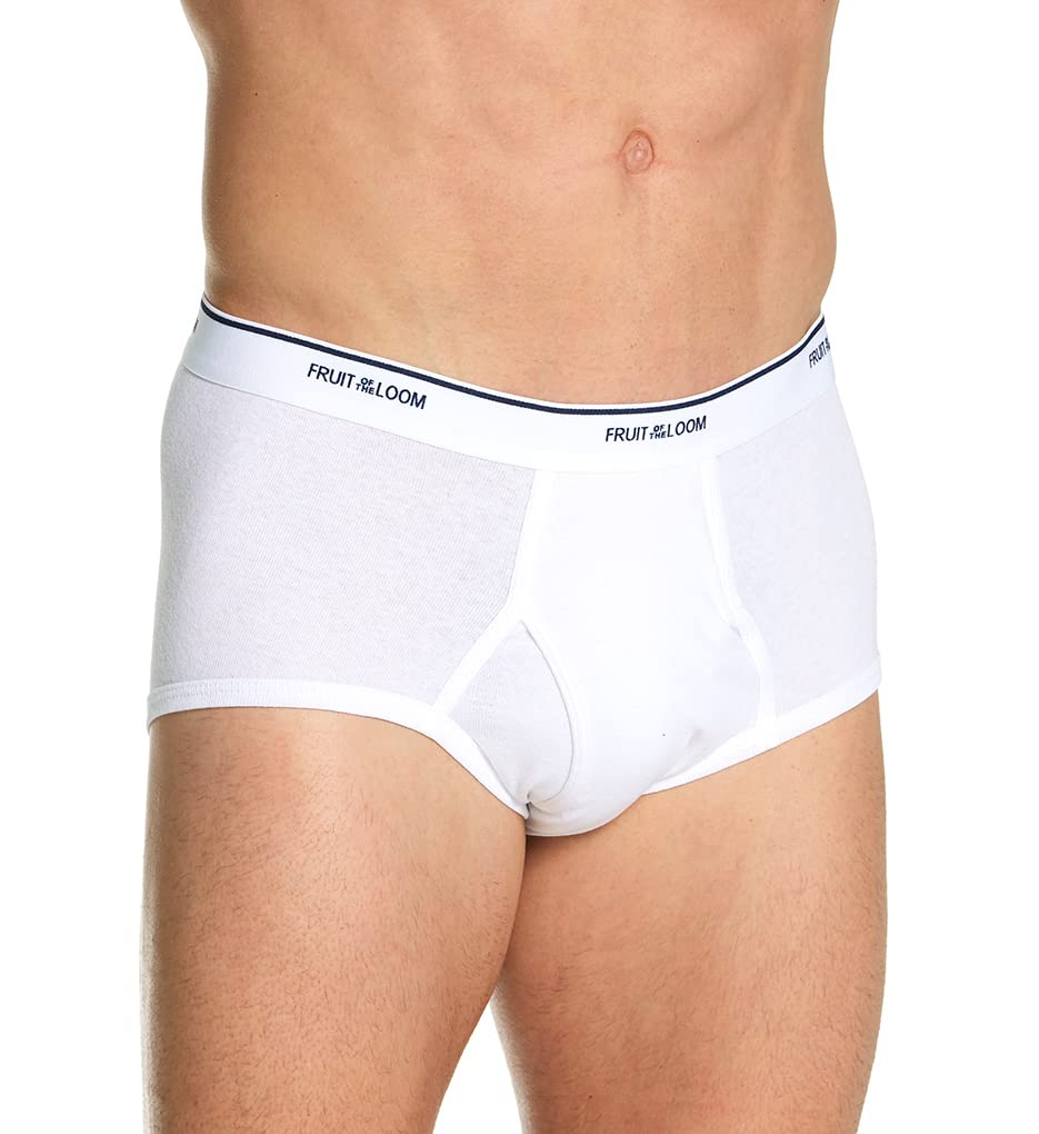 Fruit of the Loom Big Mens White Briefs, 9 Pack, XL, Assorted