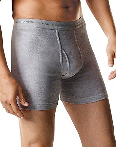 Hanes Men's Boxer Brief Black/Grey Assorted 7-Pack_MEDIUM