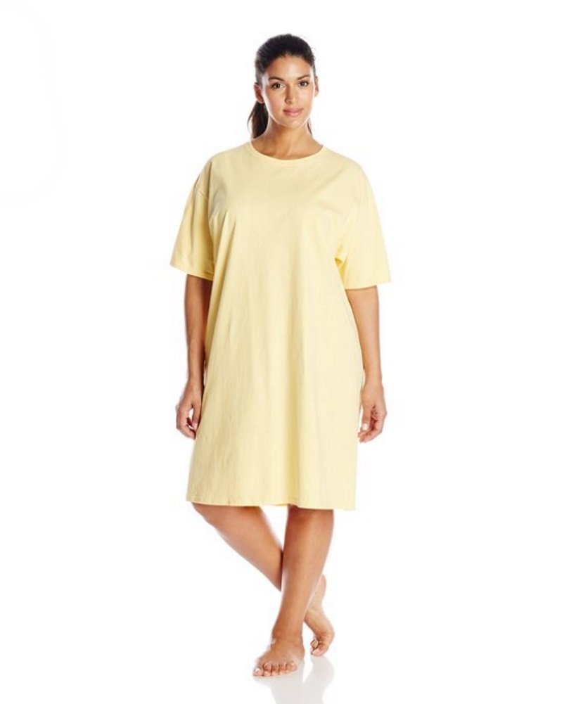 Hanes Womens Wear Around Nightshirt (Pack of 2) (Yellow)