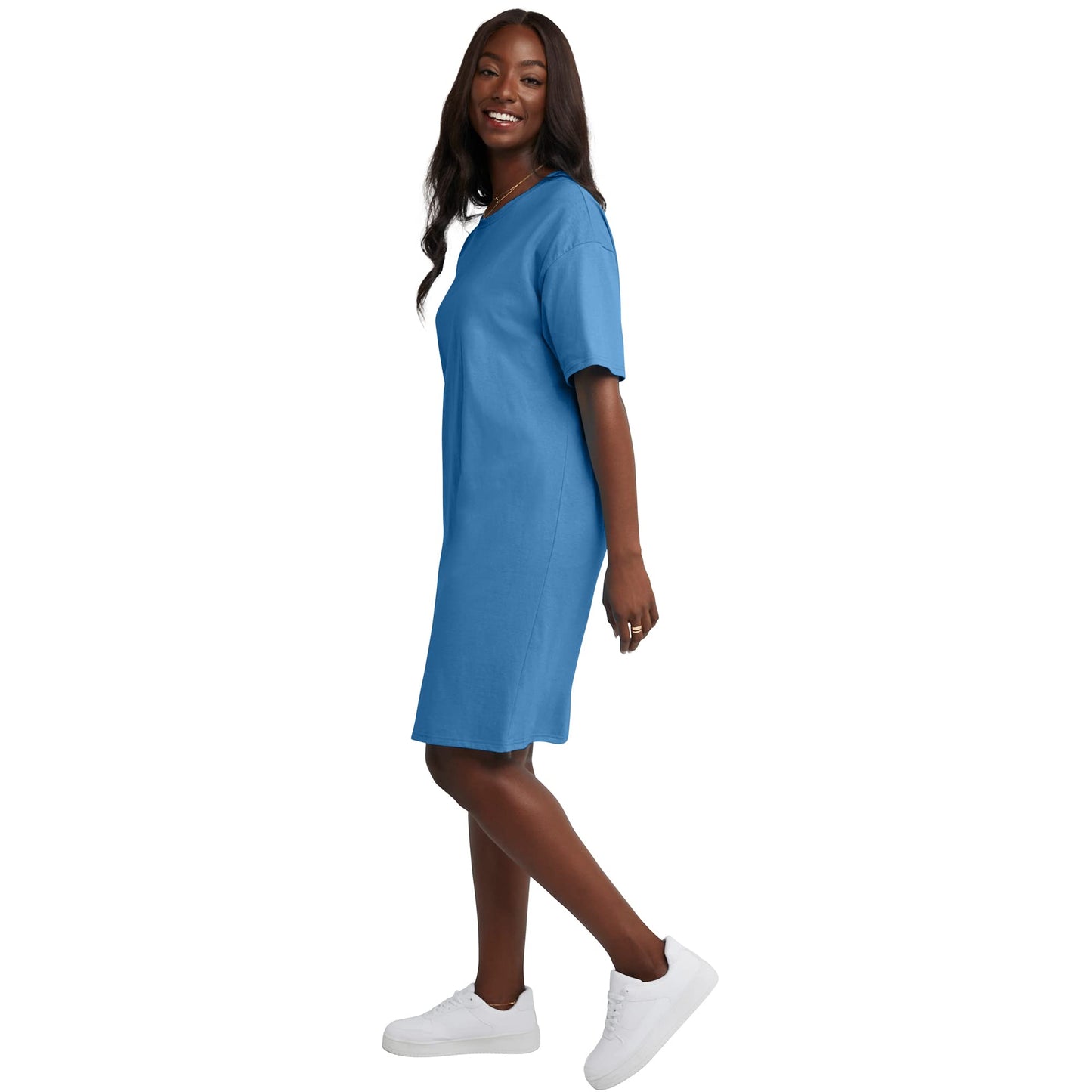 Hanes Women's Wear Around Nightshirt, Denim Blue, One Size