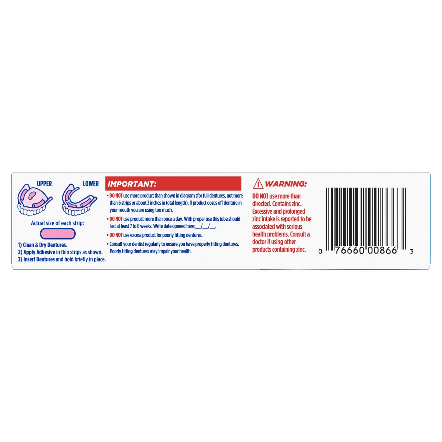 Fixodent Cream Size 2.4z Fixodent Denture Adhesive Cream Original 2.4 Ounce (Pack of 6)