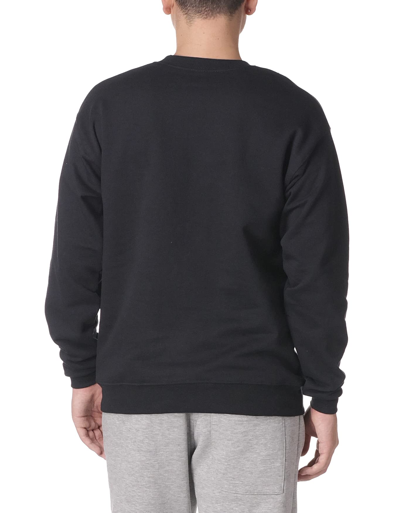 Hanes Mens Comfortblend EcoSmart Crewneck Sweatshirt, 3XL, Black