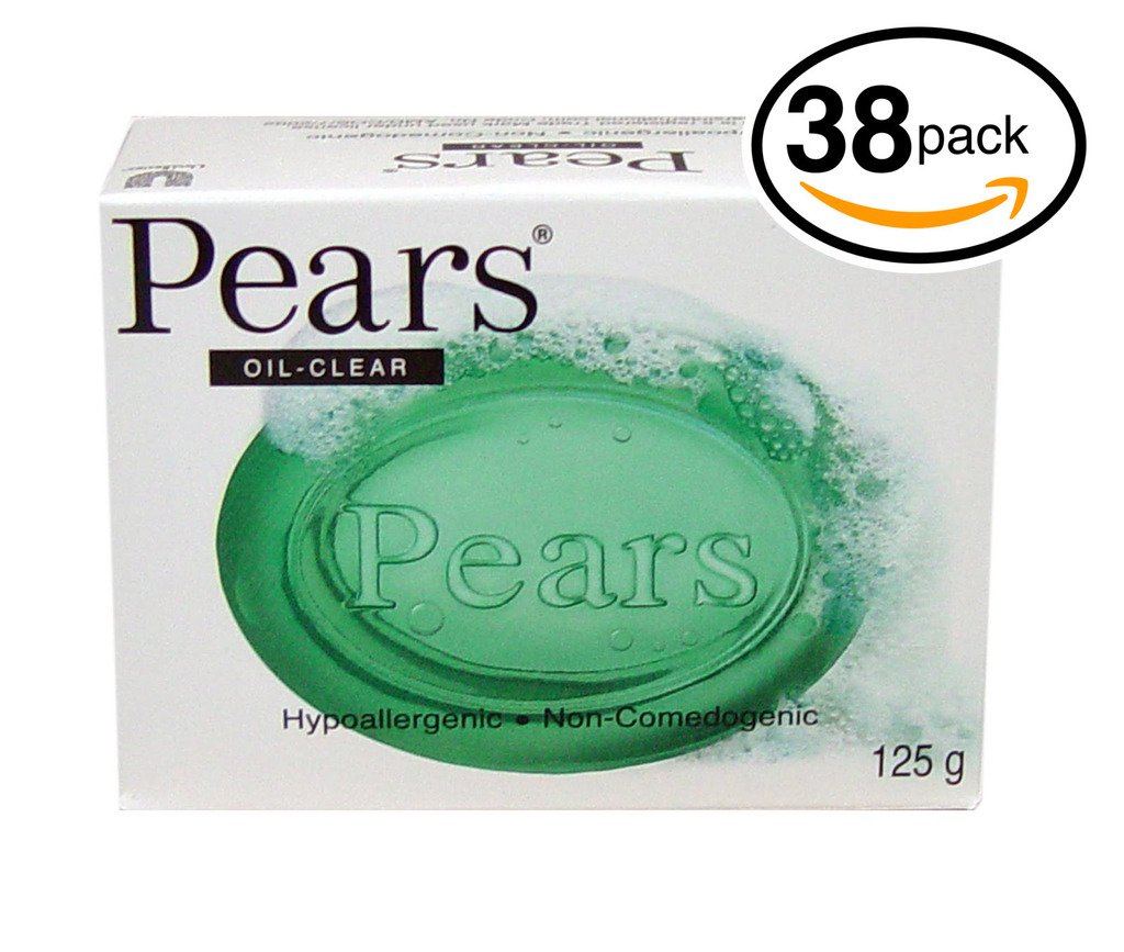 (PACK OF 38 BARS) Pears Transparent Soap LEMON FLOWER EXTRACT. Maintains the Skin's Natural Oils While Deep Cleaning! Great for Hands, Face & Body! (38 Bars, 4.4oz Each Bar)