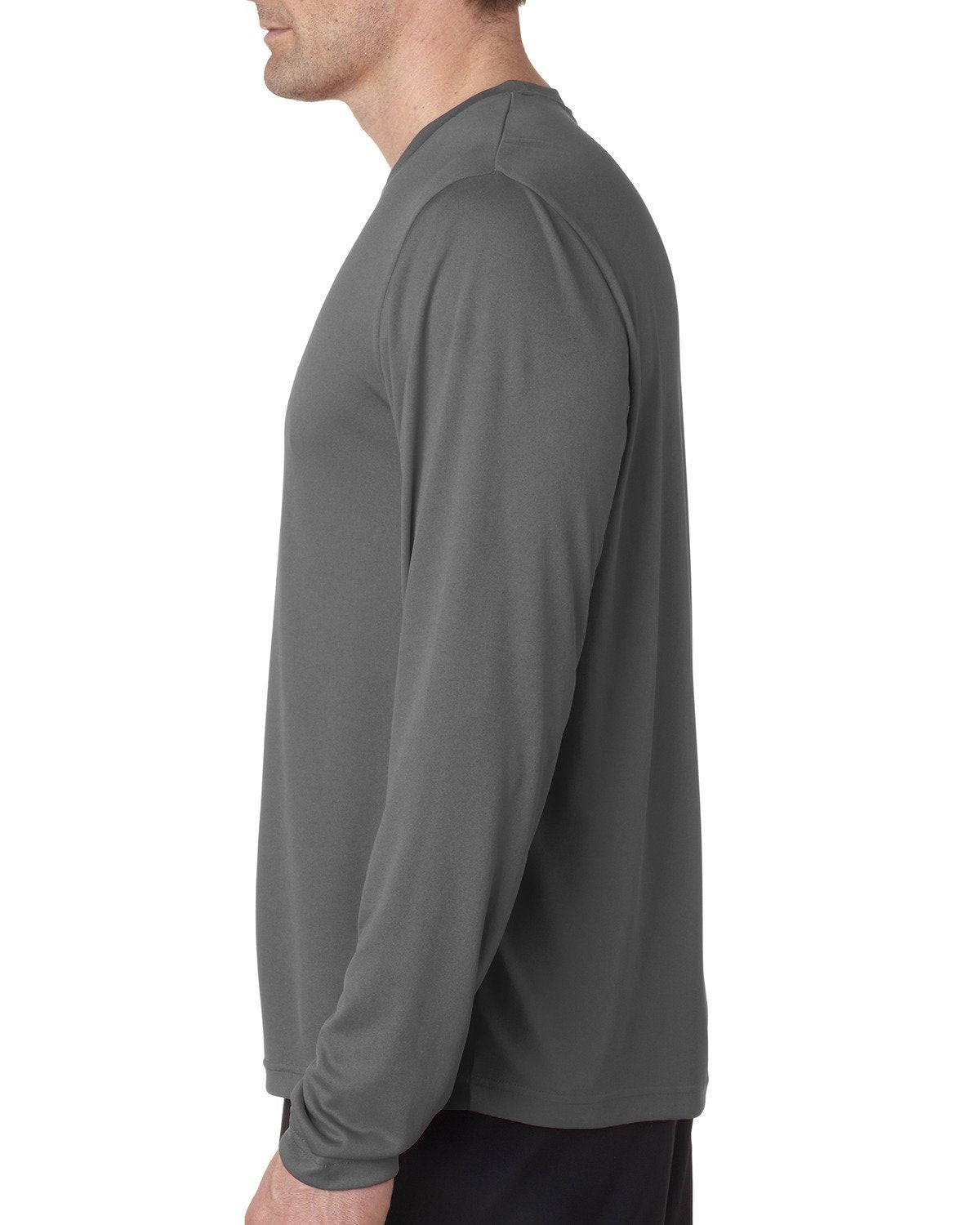 Hanes Cool DRI'Performance mens Long-Sleeve T-Shirt,Graphite,XXX-Large