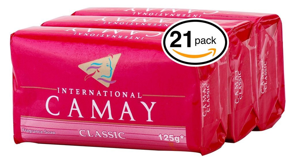 Camay CLASSIC Softly Scented Bar Soap (PACK OF 21) All-in-one exfoliating and moisturizing soap Leaves Skin Smooth & Radian! Great for Hands, Face & Body! (21 Bars, 4.4oz Each Bar)