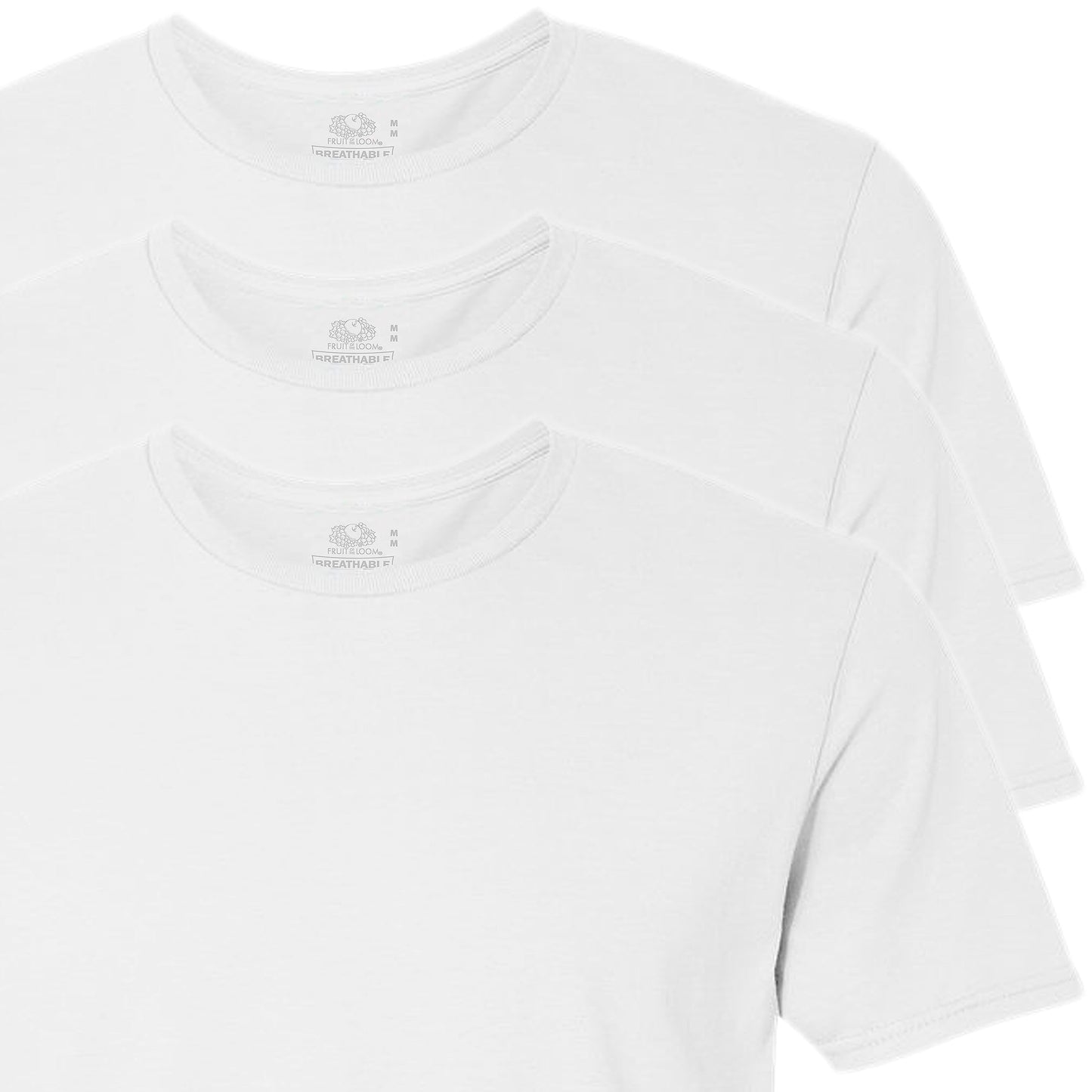 Fruit Of The Loom Men's Cotton Crew-Neck Tagless Undershirts Tanks T-Shirts