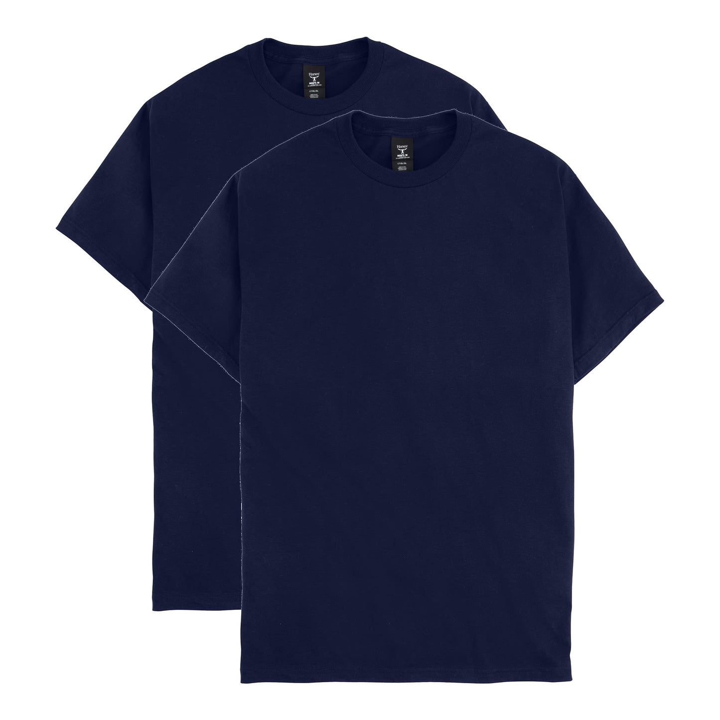 Hanes Men's Short Sleeve Beefy-T (Pack of 2), Deep Red, 4X-Large