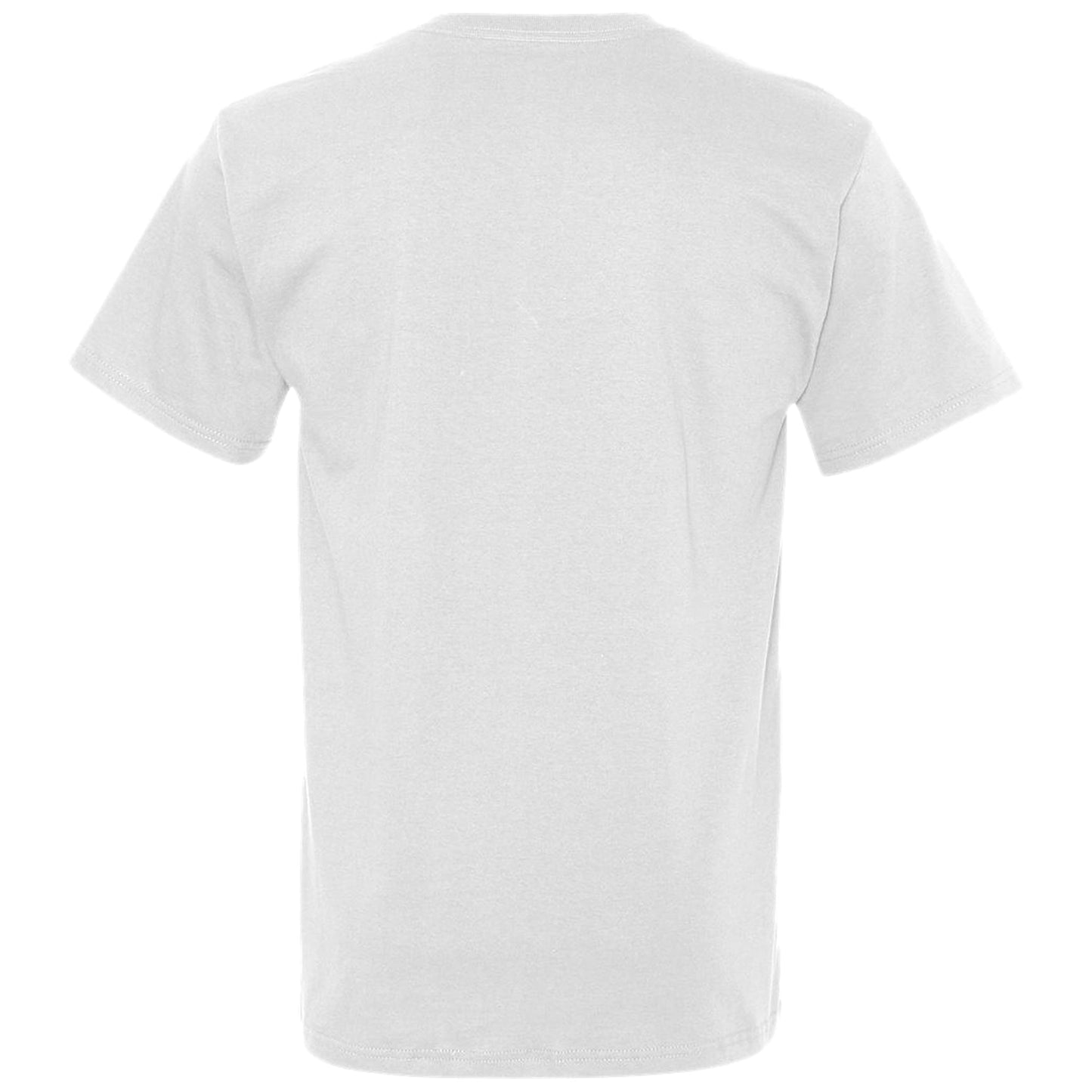 Fruit of the Loom Men's 7-Pack Stay Tucked V-Neck T-Shirt,White, Large